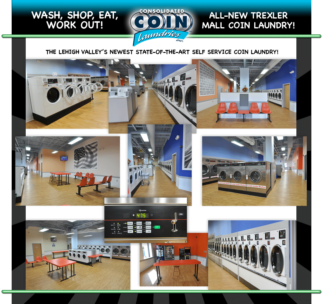 All new Coin Laundry Trexler Mall PA